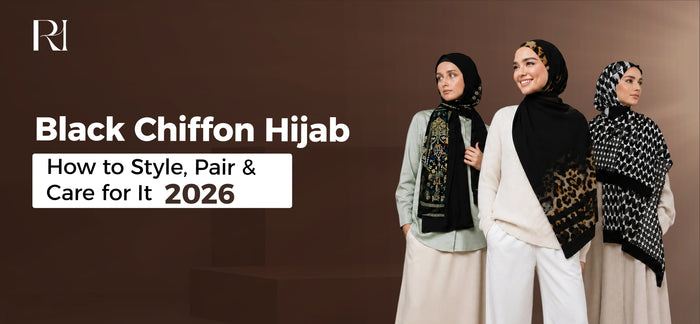 black chiffon hijab