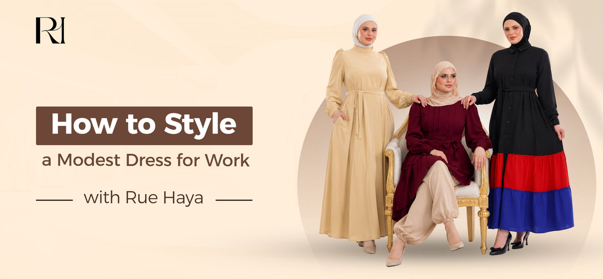 How to Style a Modest Dress for Work with Rue Haya