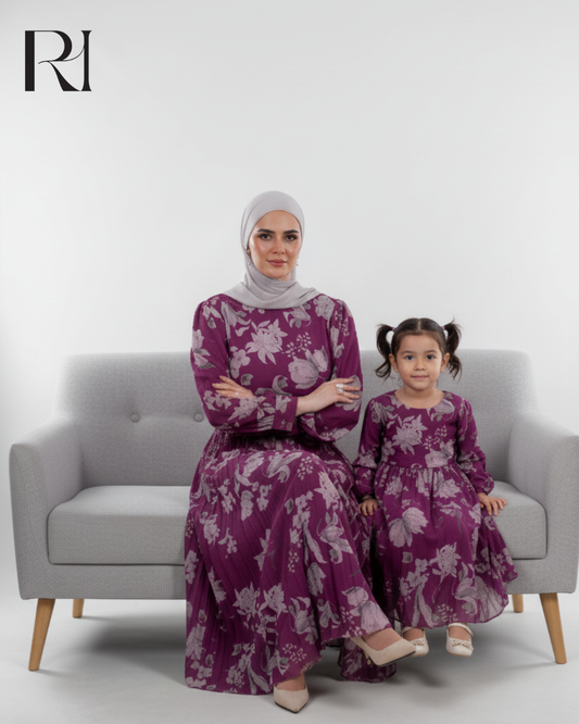 Lavender Bloom Grace in Every Pleat