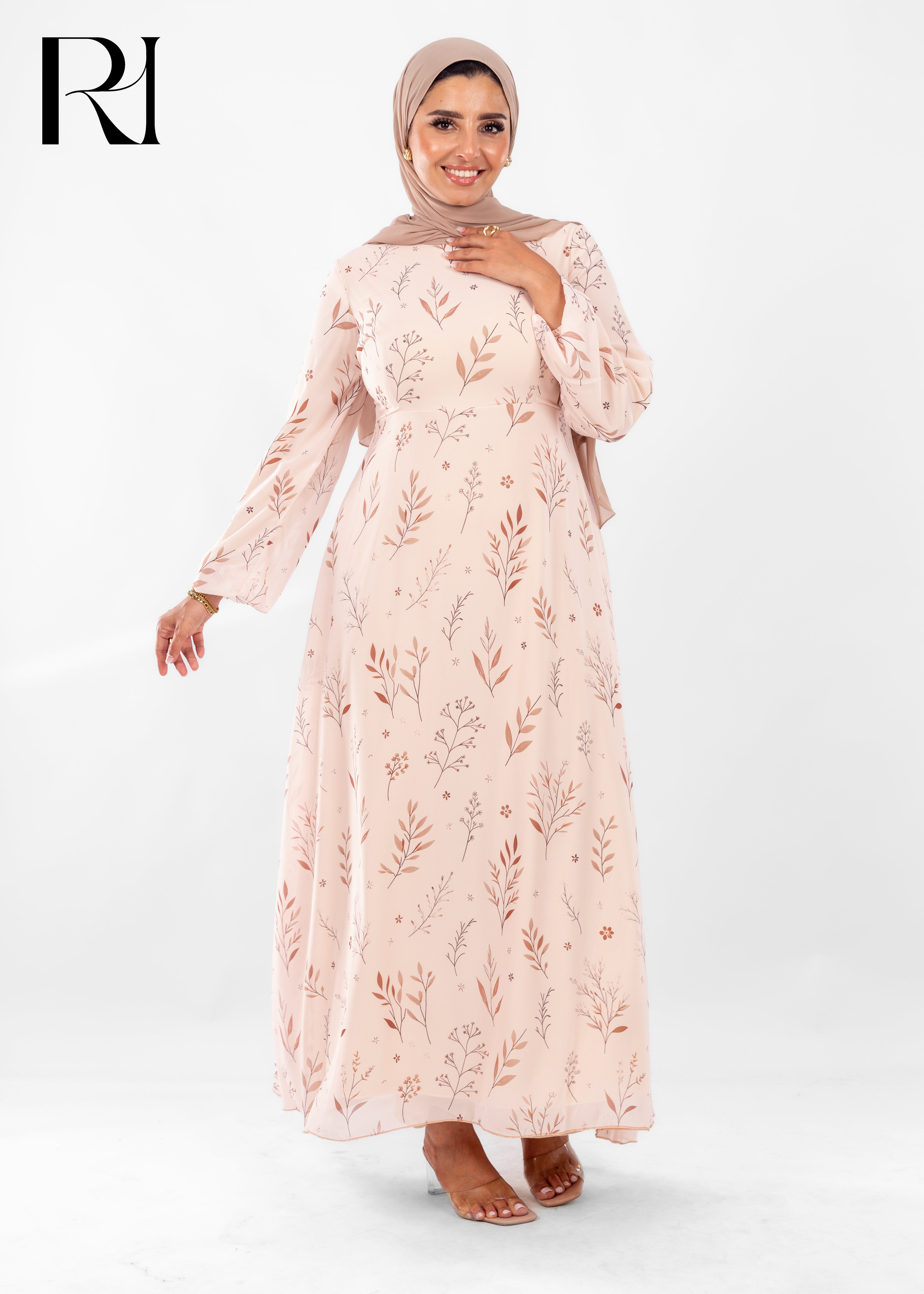 Whispering Branches Modest Maxi Dress