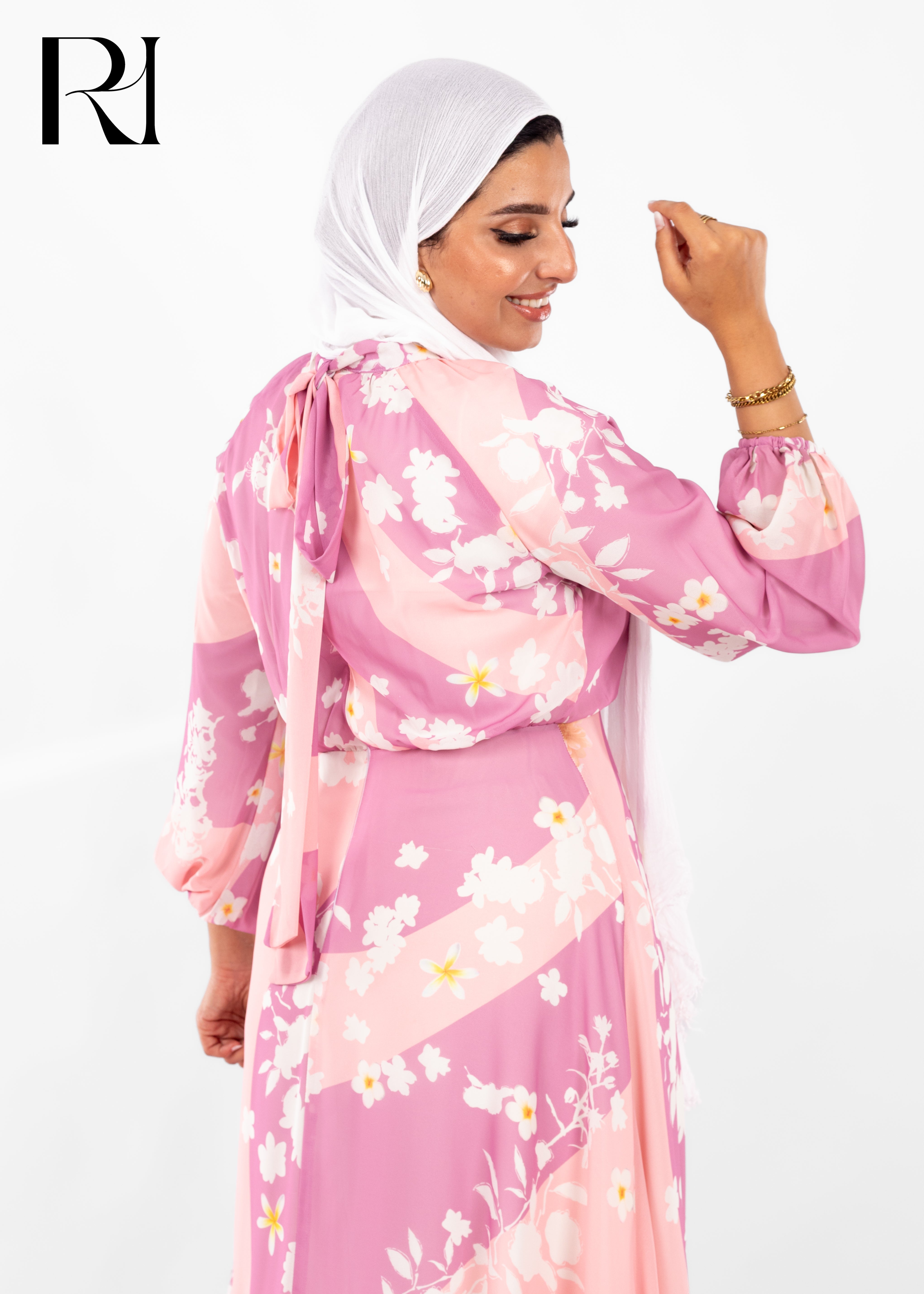 Blossom Whispers Modest Maxi Dress