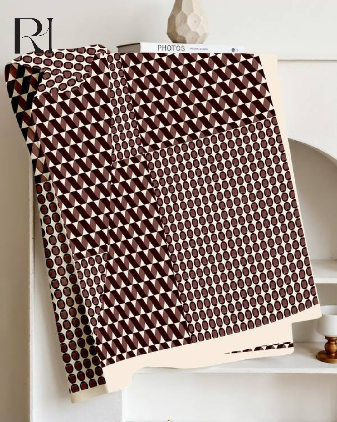 Cocoa Lattice Chiffon Hijab