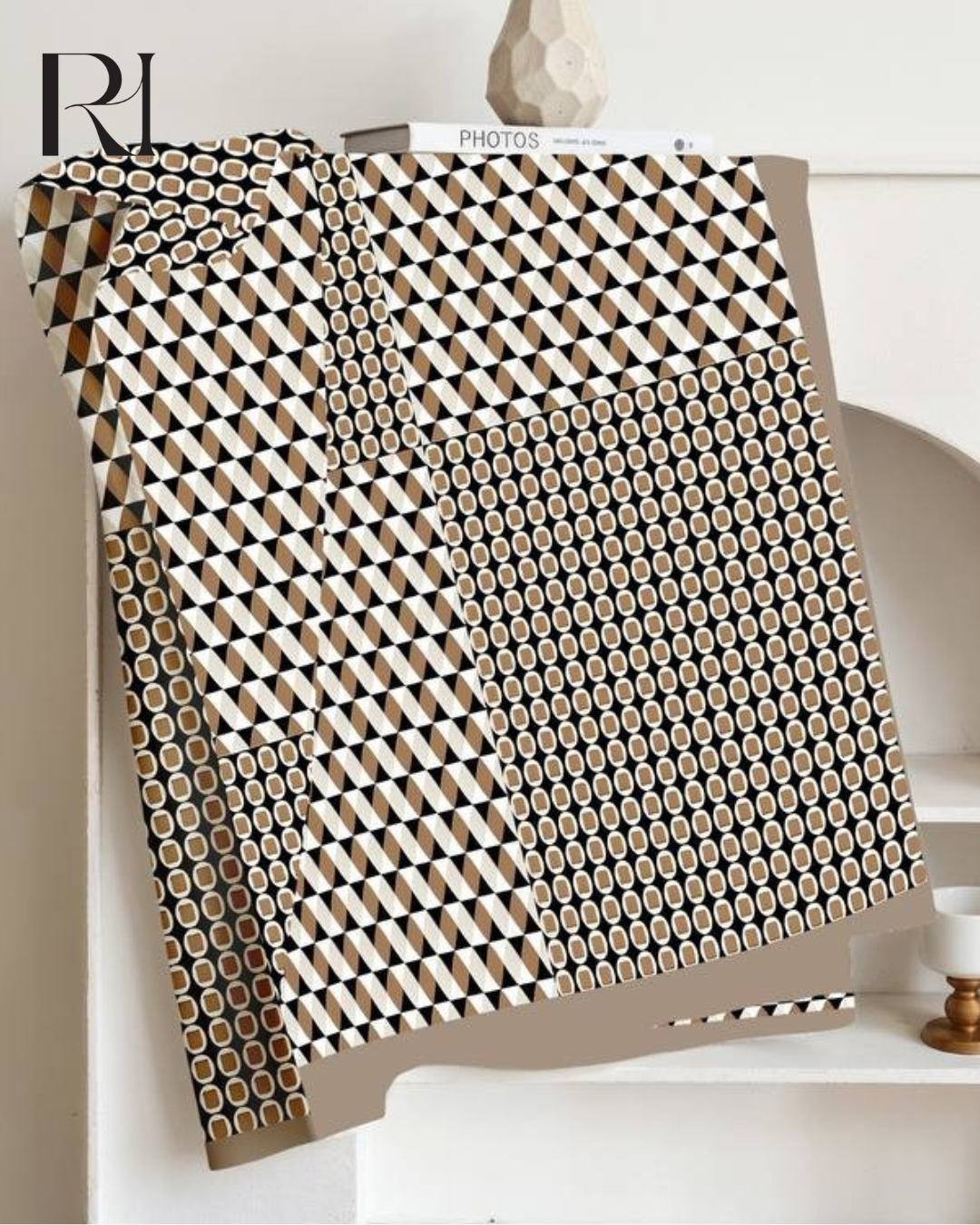 Sandstone Geometry Chiffon Hijab