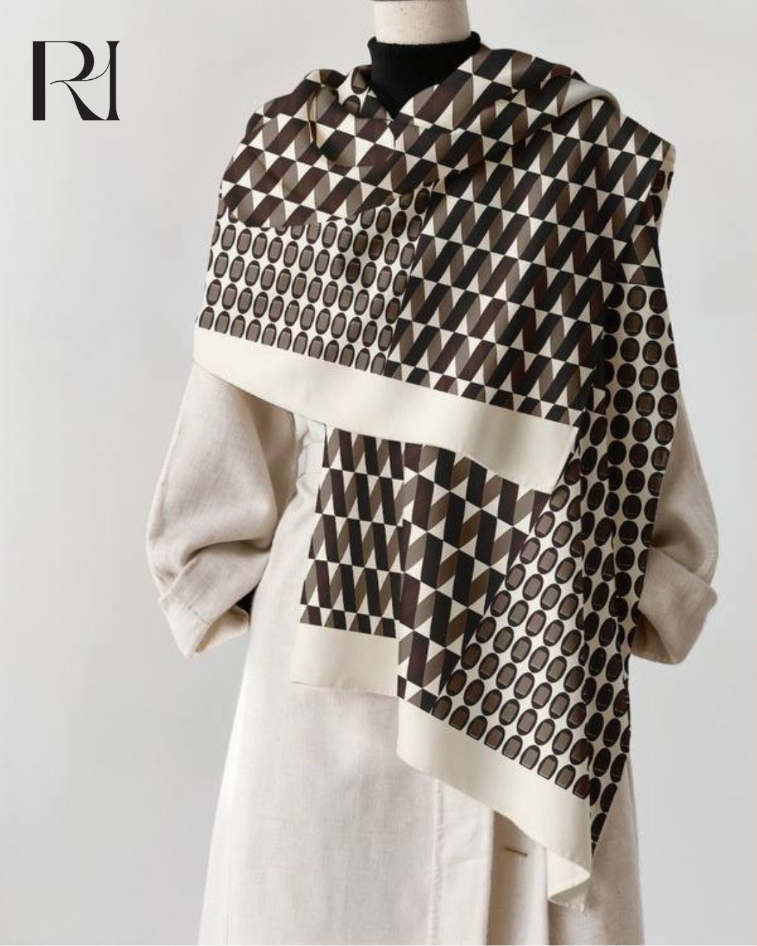 Espresso Lattice Chiffon Hijab