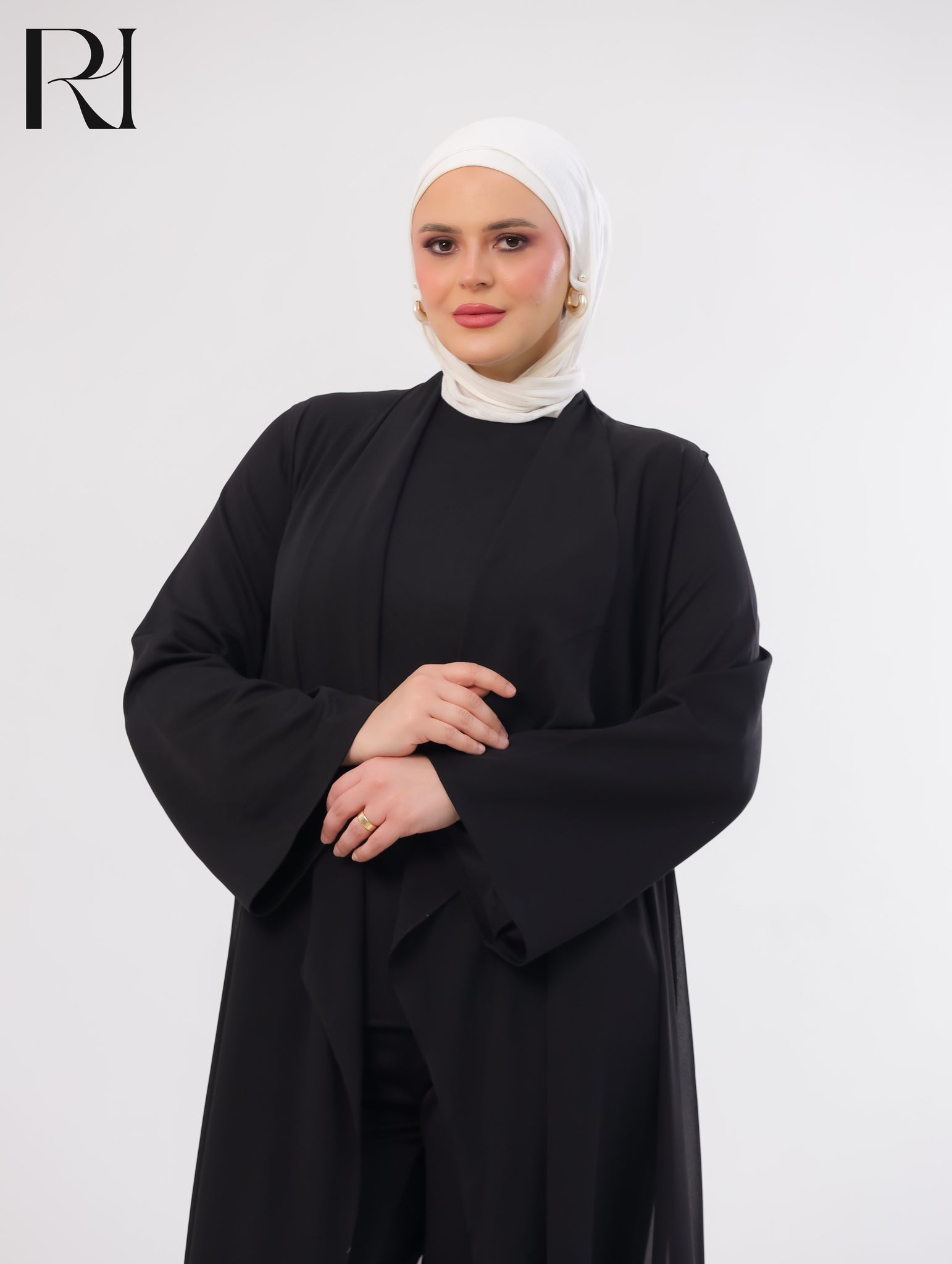 Maria Flow Structured Knit Three-Piece Set – Black