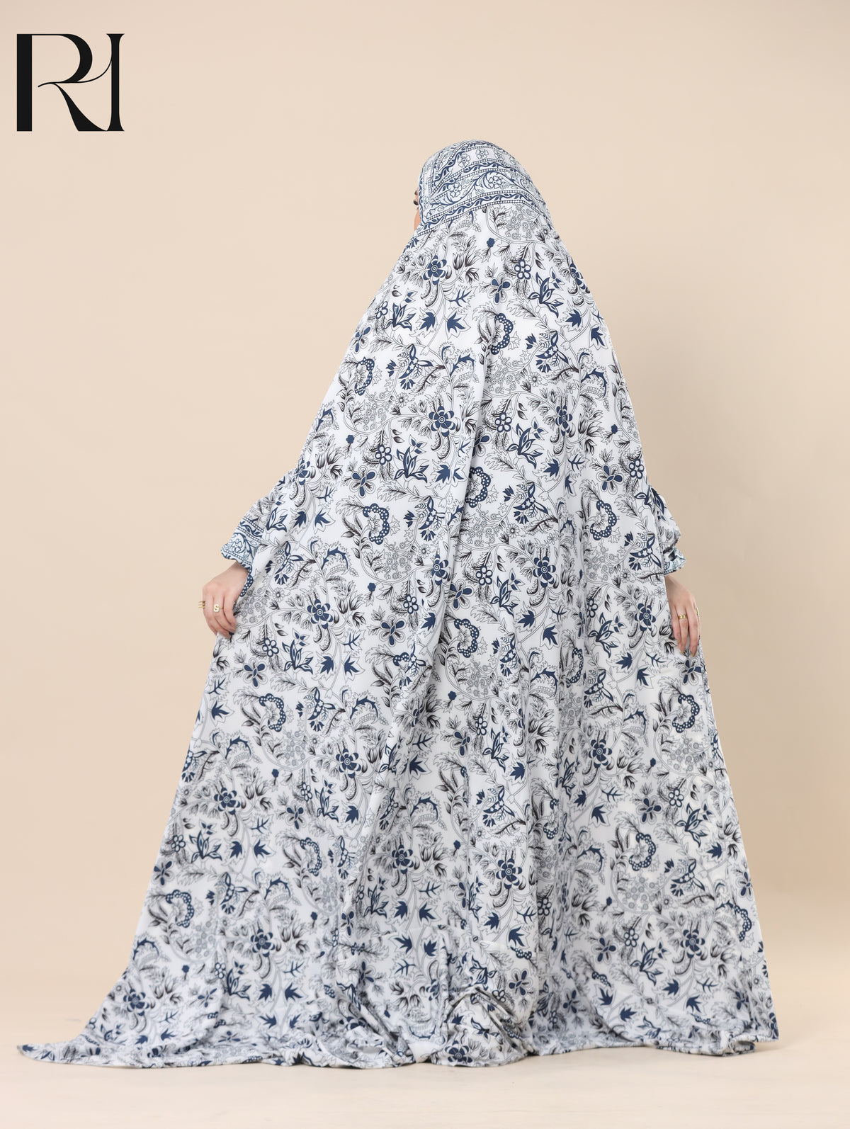 SANA SERENE SATIN PRAYER GOWN - WHITE