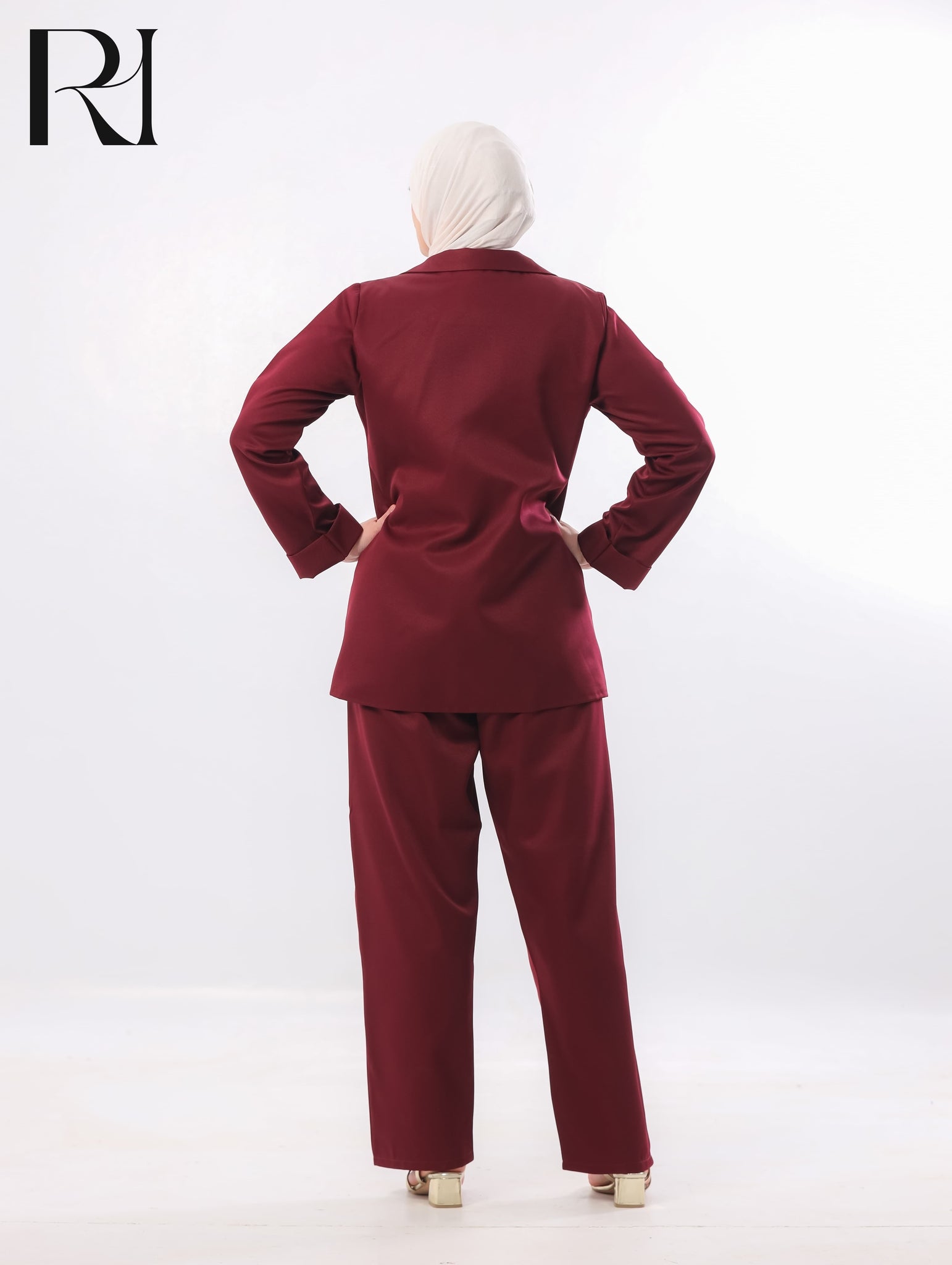Lana Tailored Two Piece Set – Deep Berry