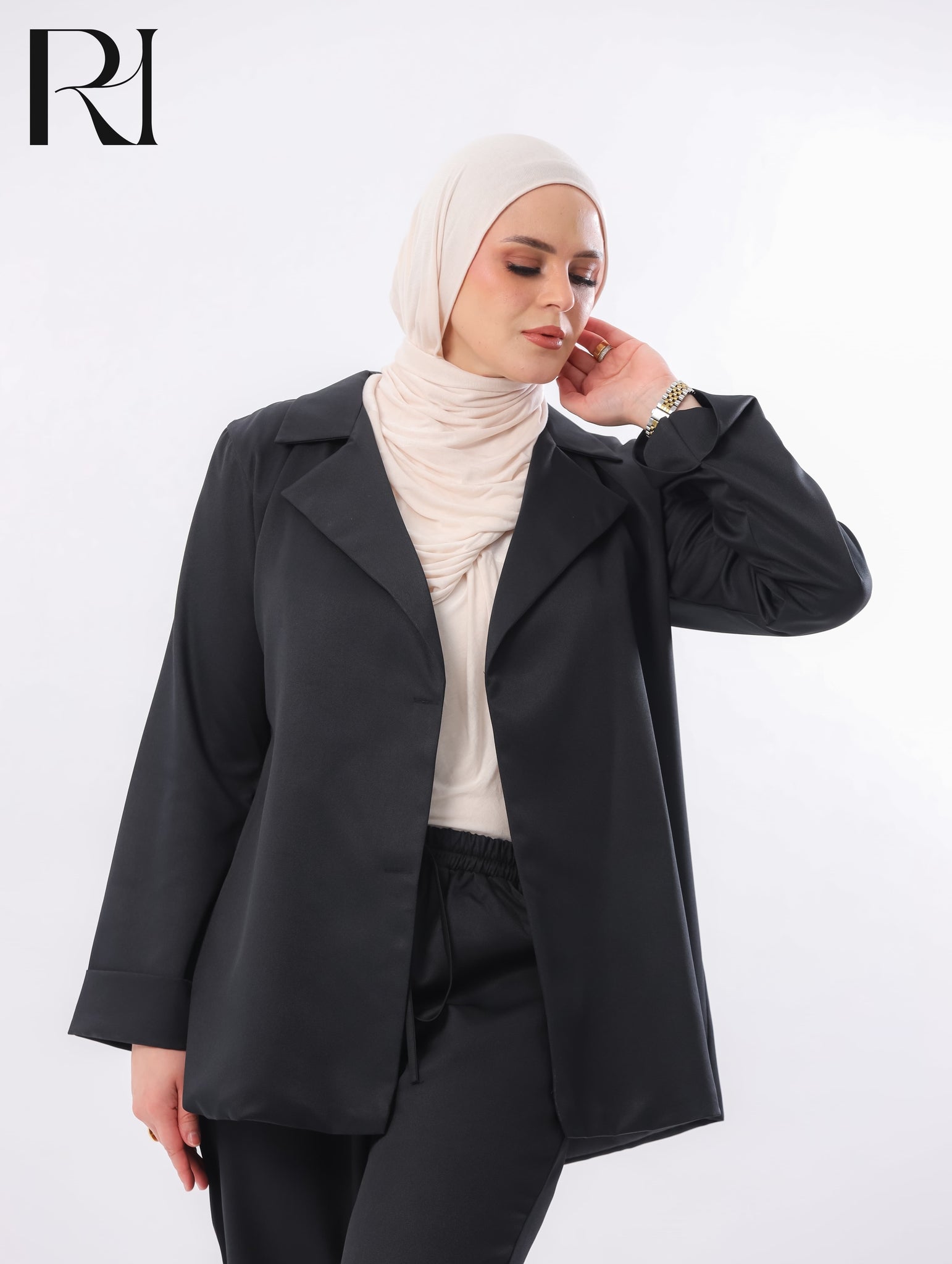 Lana Tailored Two Piece Set – Black