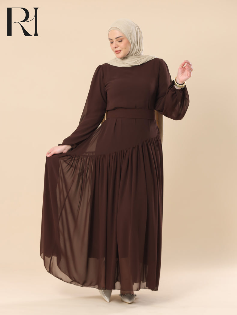 chocolate brown dress
