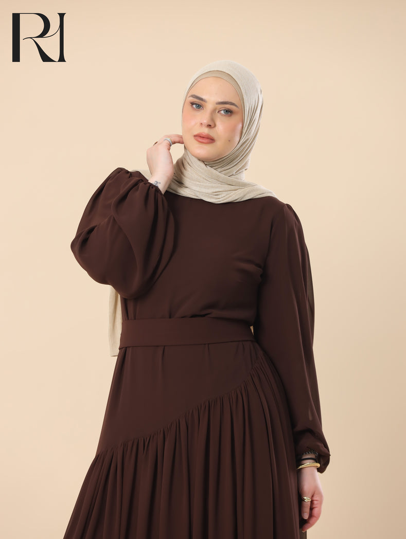 chocolate maxi dress