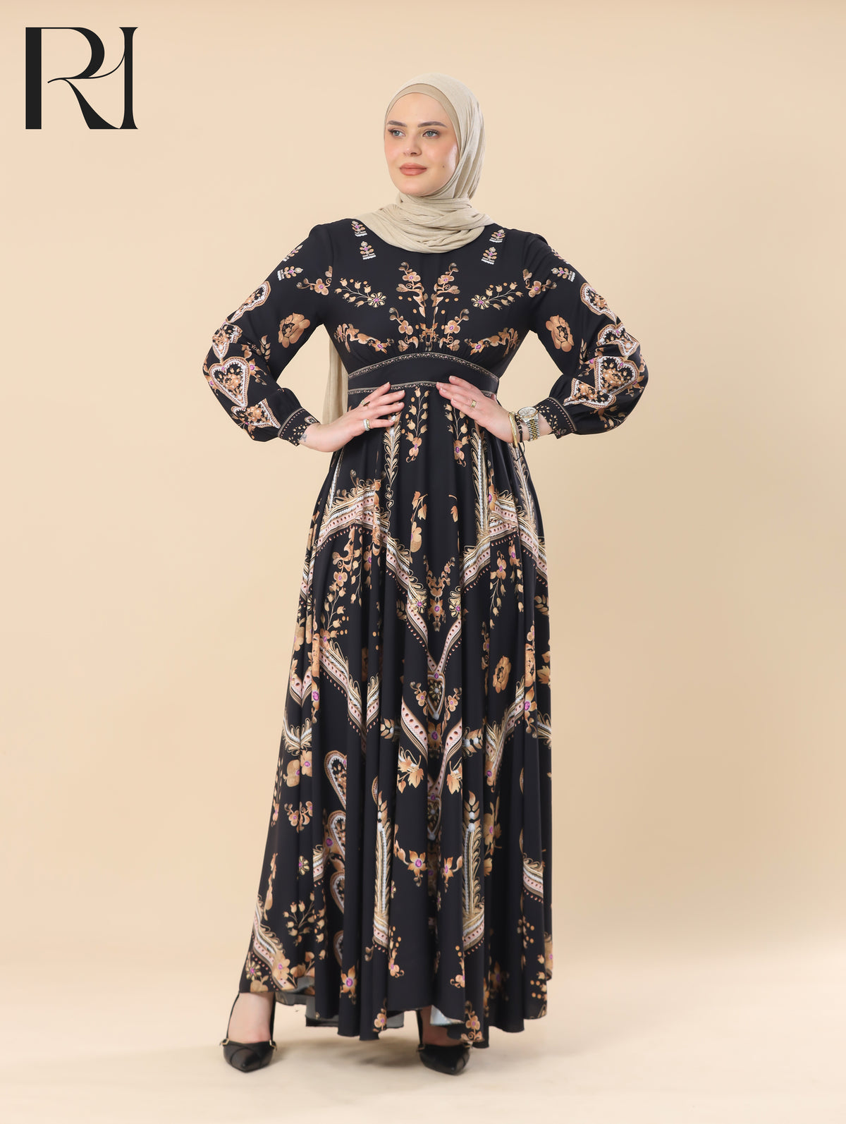 long dress in black