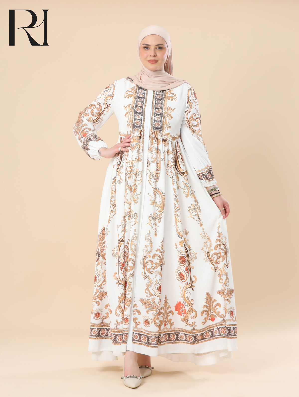 ivory dress maxi