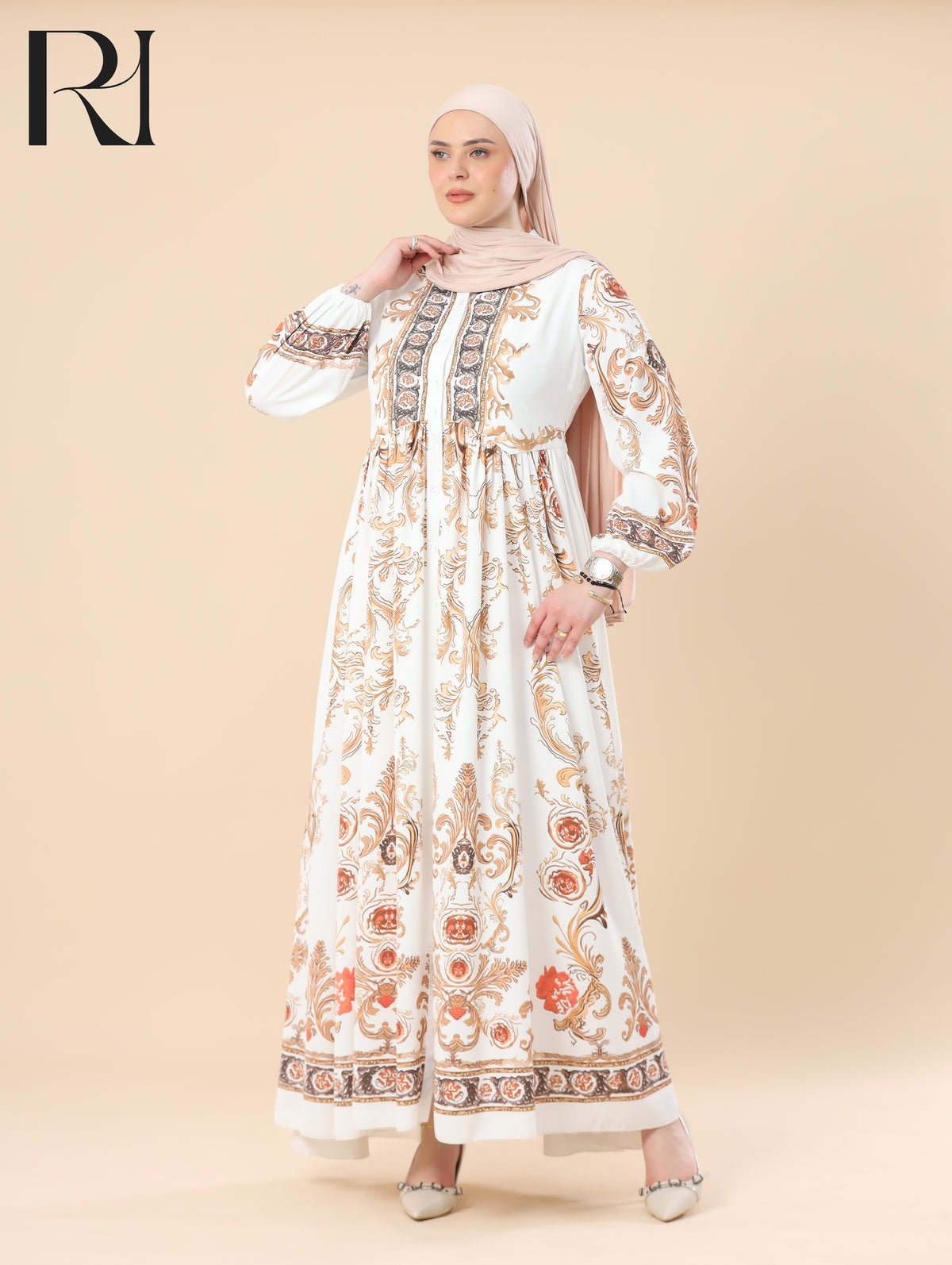 ivory dress long
