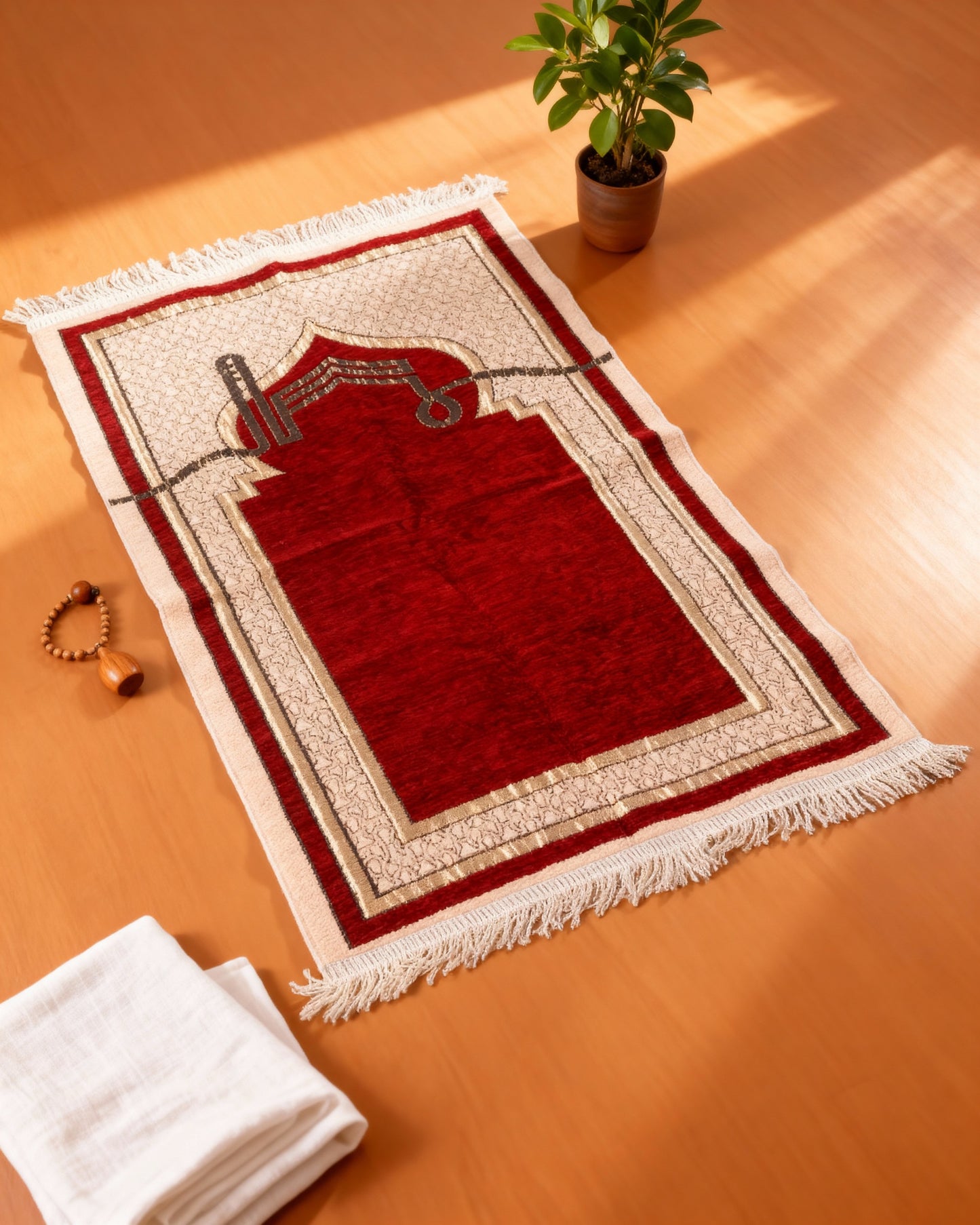 Crimson Grace Classic Red Prayer Mat