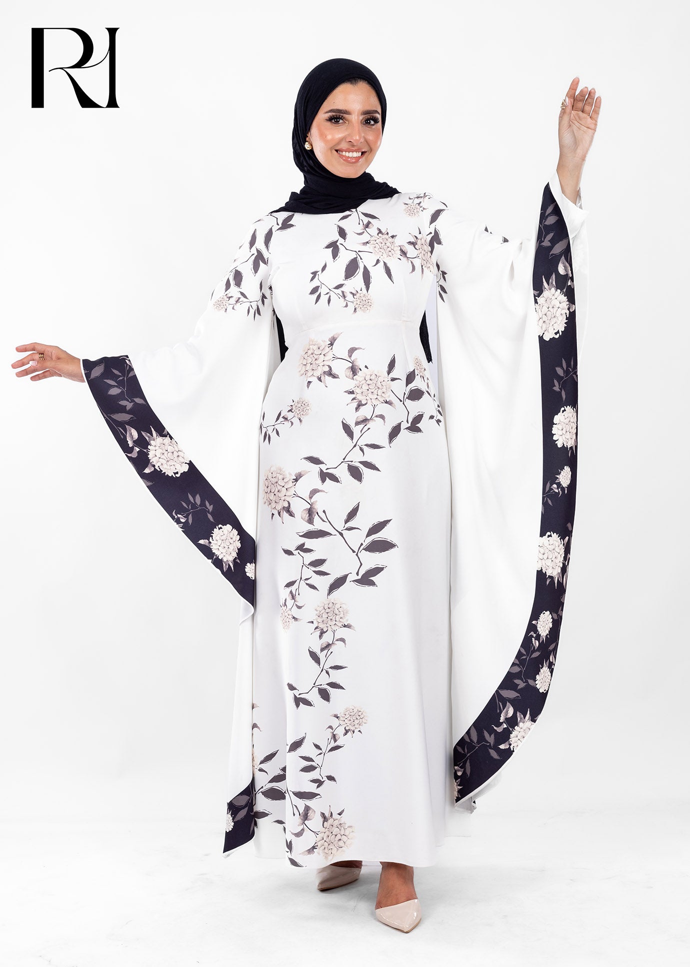 Ethereal Bloom Modest Maxi Dress