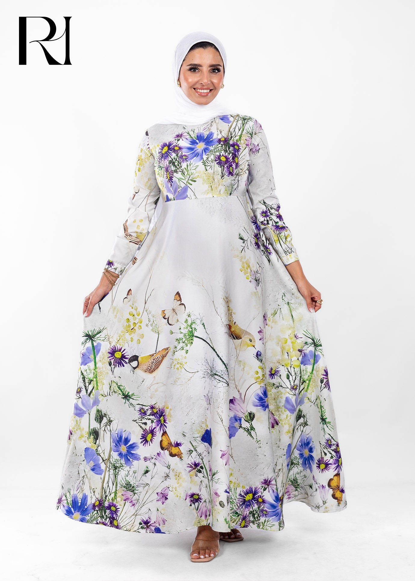 Wild Meadow Bloom Modest Maxi Dress