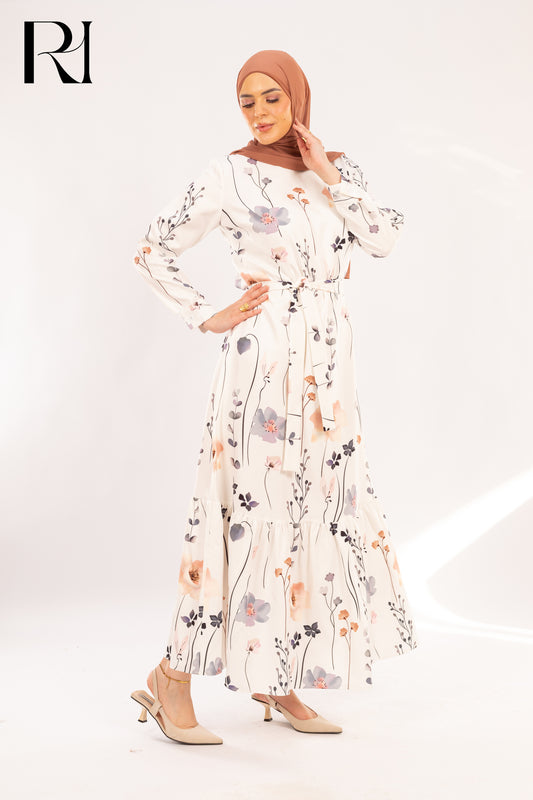 Dana Wildflower Meadow Print Maxi Dress - Ruehaya