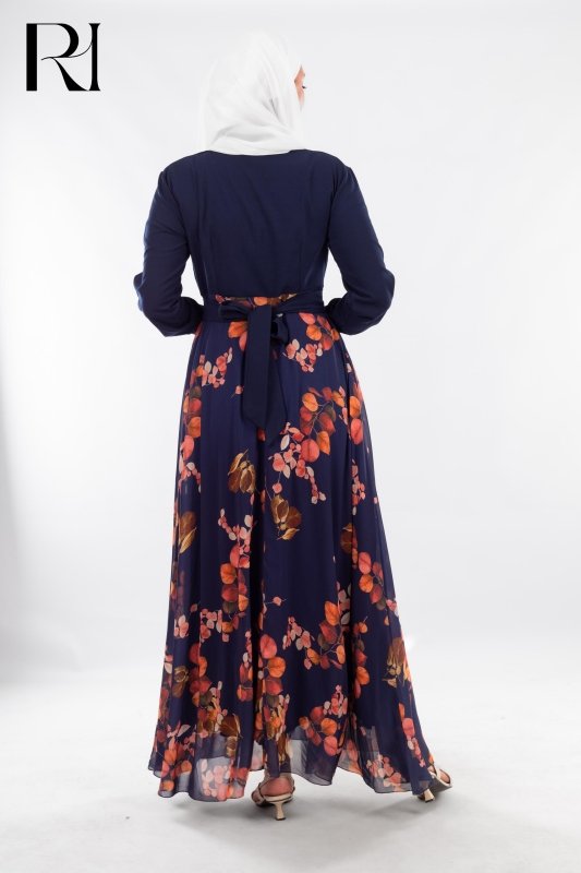 Dark Elegance with Autumn Florals - Ruehaya