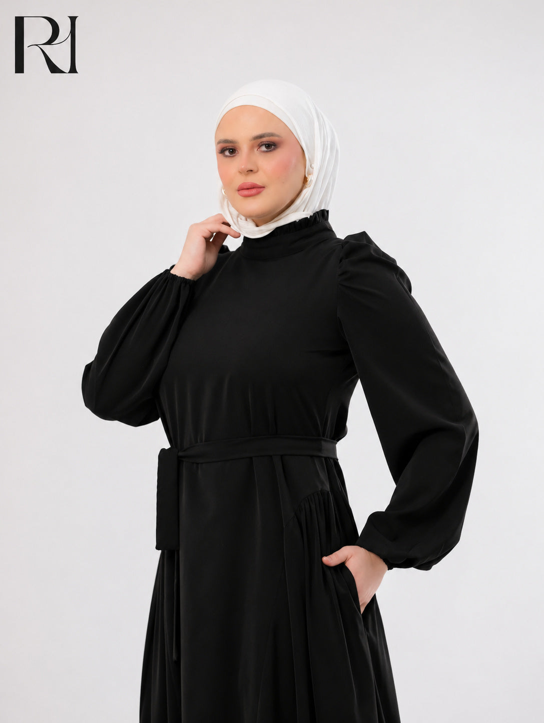 Amani Elegant Lightweight Silk Maxi Dress Black US 14 / Black Amani Elegant Lightweight Silk Maxi Dress Black US 14 / Black