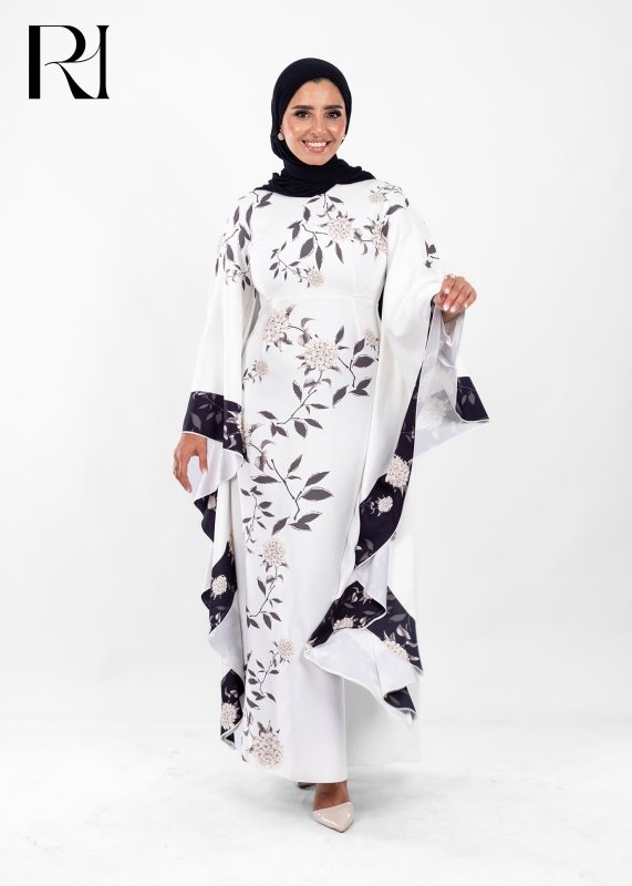 Ethereal Bloom Modest Maxi Dress - Ruehaya