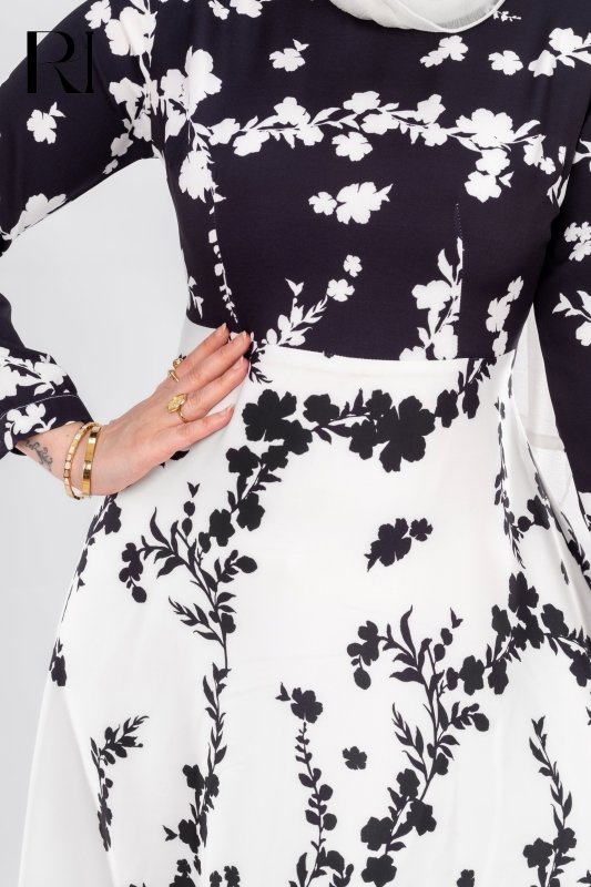 Lara Petal Grace | Flowy Modestwear Dress - Ruehaya