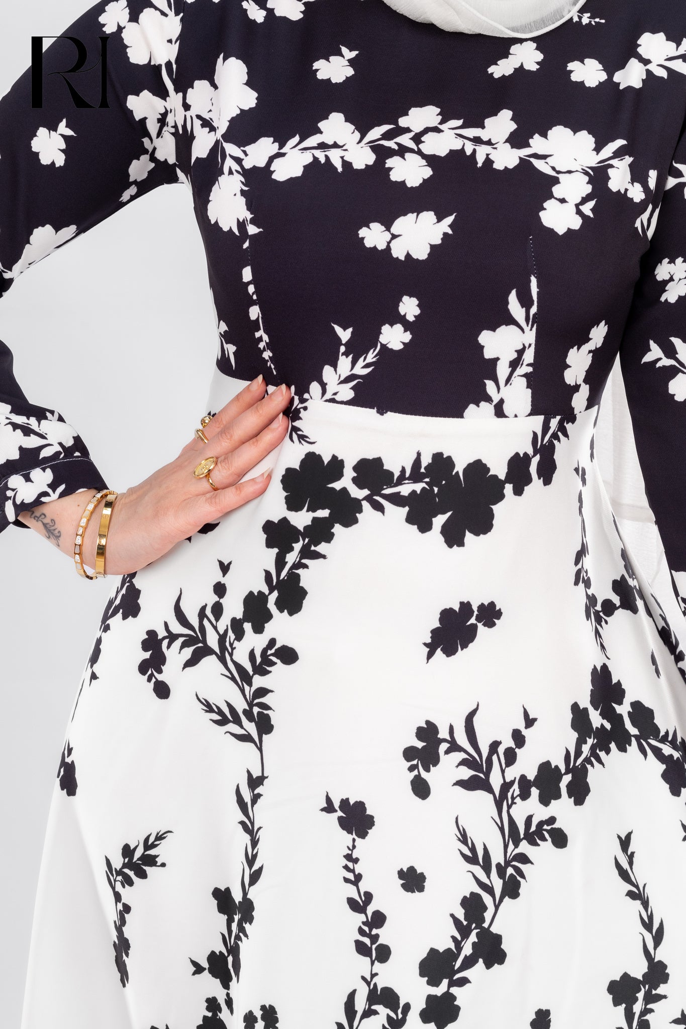 Lara Petal Grace | Flowy Modestwear Dress - Ruehaya