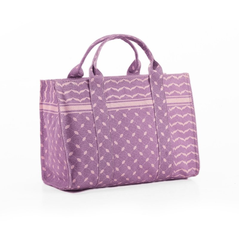 Lavender Geometric Tote Bag - Ruehaya
