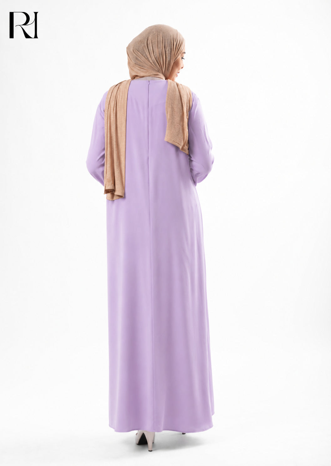 Mariam Lightweight Silky Maxi Dress – Lavender