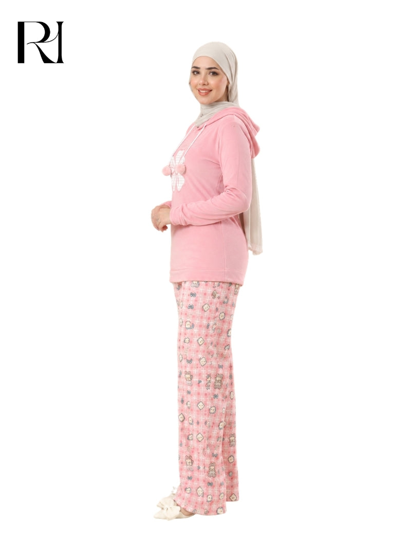 MIRA SOFT LOUNGEWEAR SET – SOFT PINK FLORAL