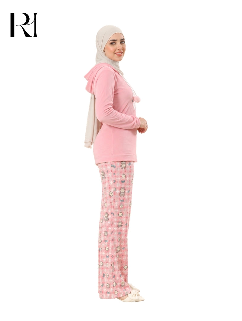 MIRA SOFT LOUNGEWEAR SET – SOFT PINK FLORAL