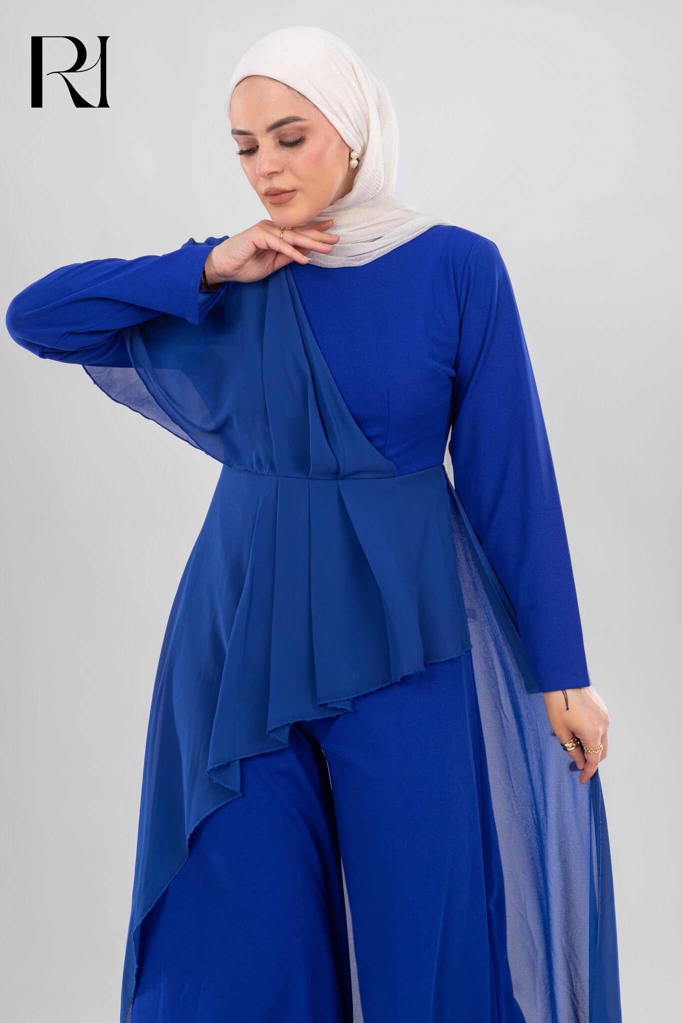 Raya Topaz Charm Modest Elegant Jumpsuit - Ruehaya