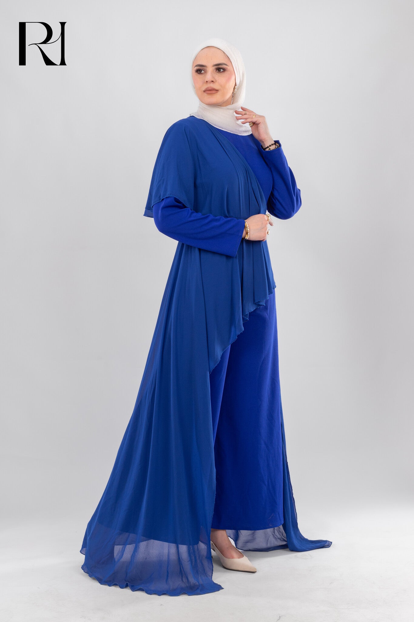 Raya Topaz Charm Modest Elegant Jumpsuit - Ruehaya