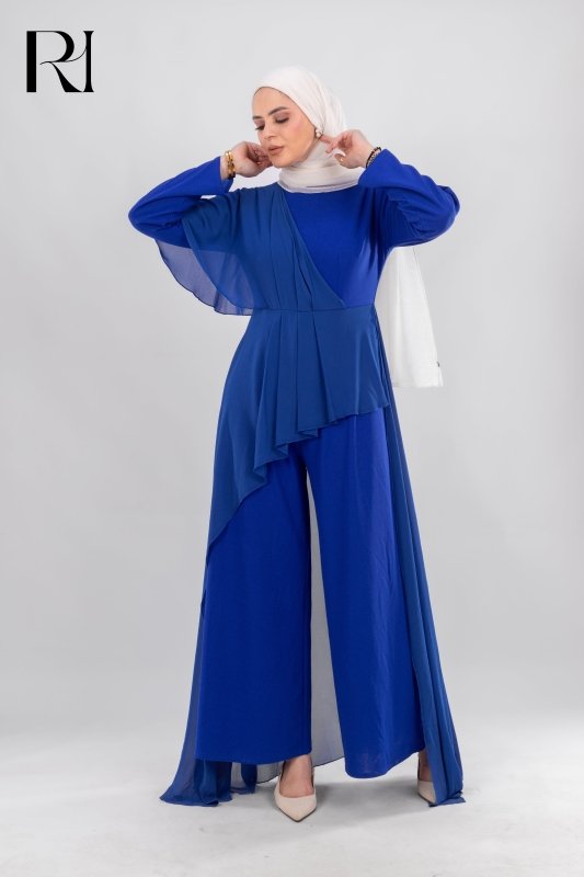 Raya Topaz Charm Modest Elegant Jumpsuit - Ruehaya