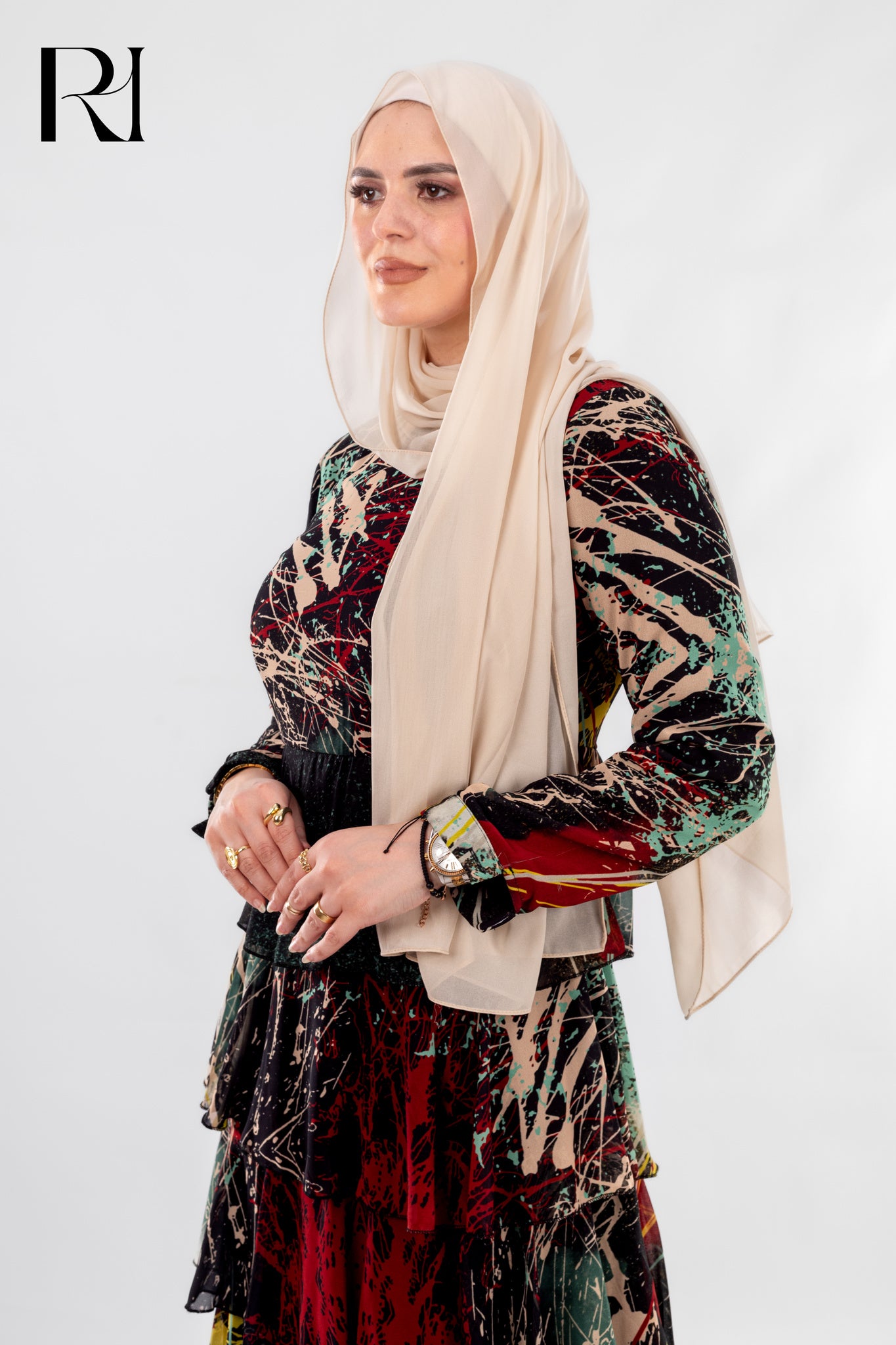 Rue Haya’s Artistic Tiered Dress - Ruehaya