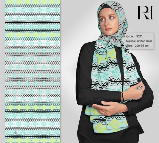 Ruehaya Pastel Chiffon Scarf - Ruehaya