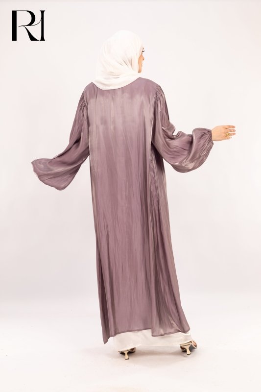 Twilight Mist, Flow Through Elegance in Smoky Mauve - Ruehaya