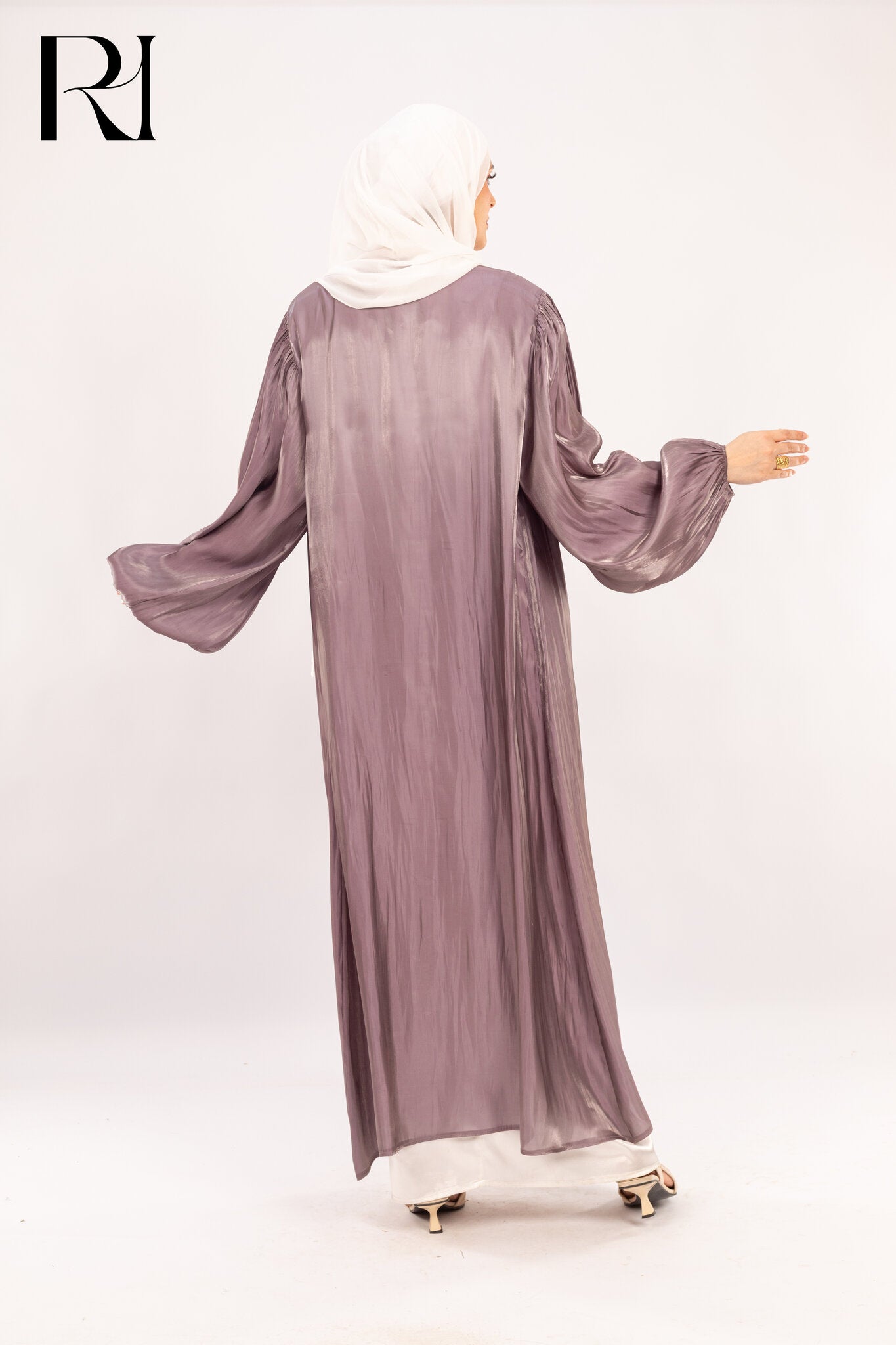 Twilight Mist, Flow Through Elegance in Smoky Mauve - Ruehaya