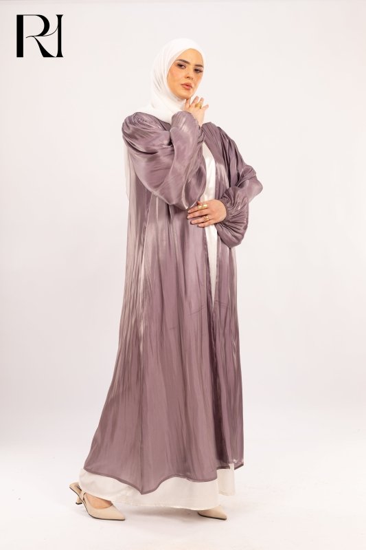 Twilight Mist, Flow Through Elegance in Smoky Mauve - Ruehaya