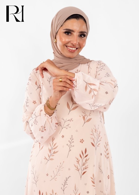 Whispering Branches Modest Maxi Dress - Ruehaya