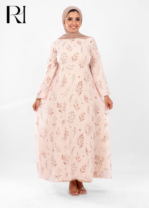 Whispering Branches Modest Maxi Dress - Ruehaya