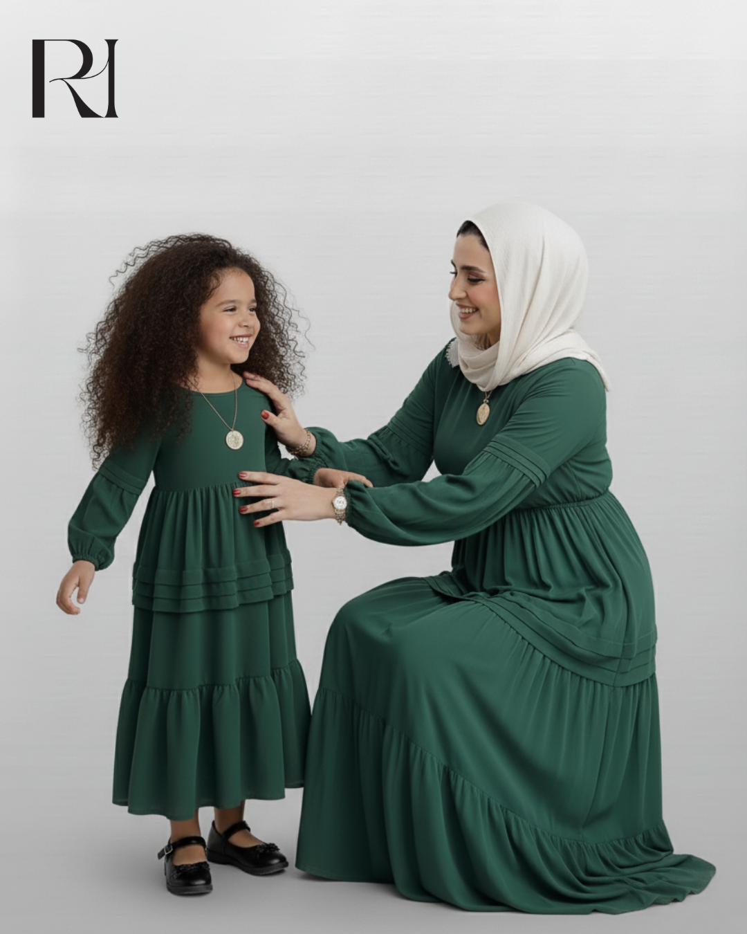 Raya Classic Chiffon Maxi Dress - Green