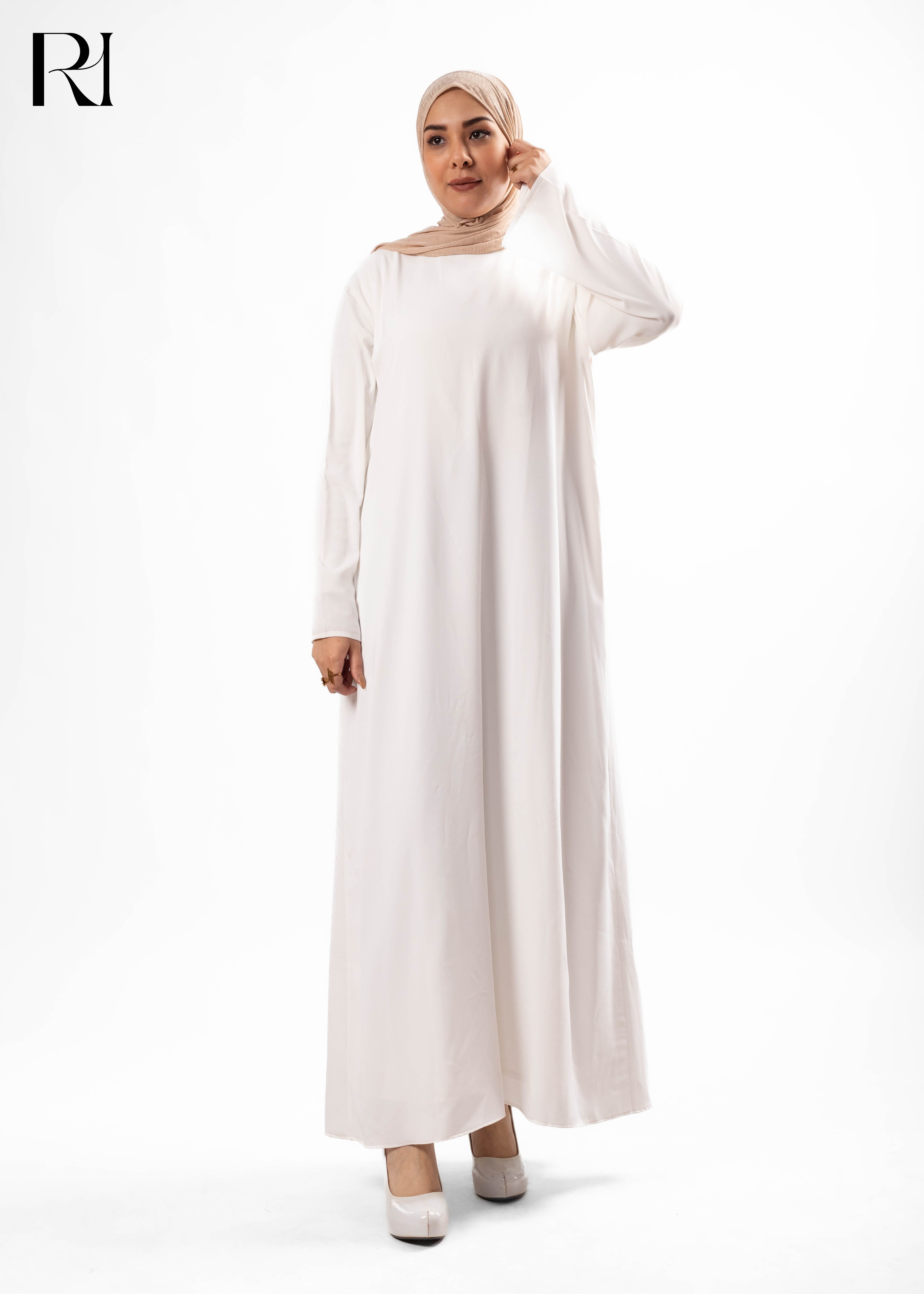 Serene Ivory Modest Maxi Dress