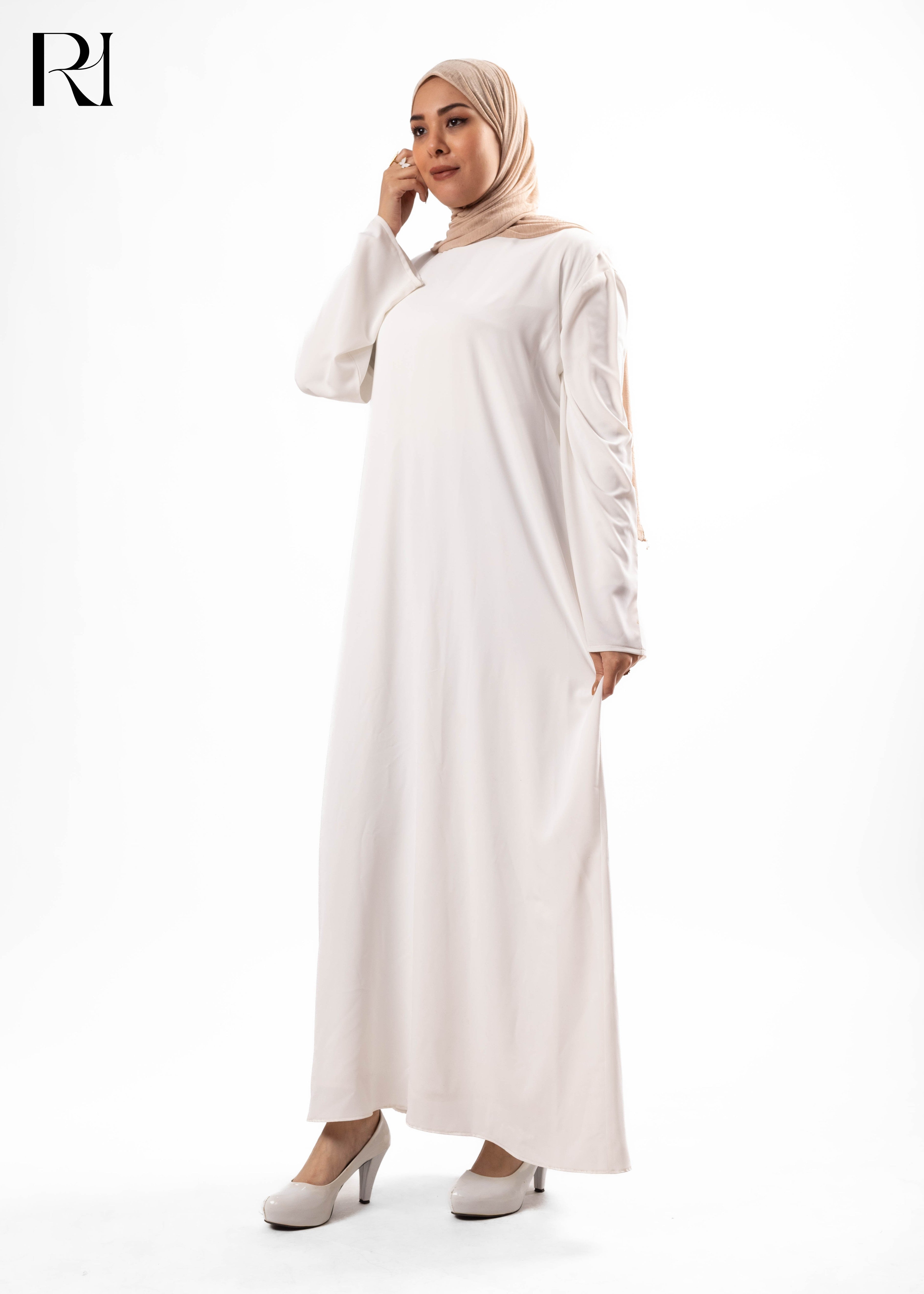 Serene Ivory Modest Maxi Dress