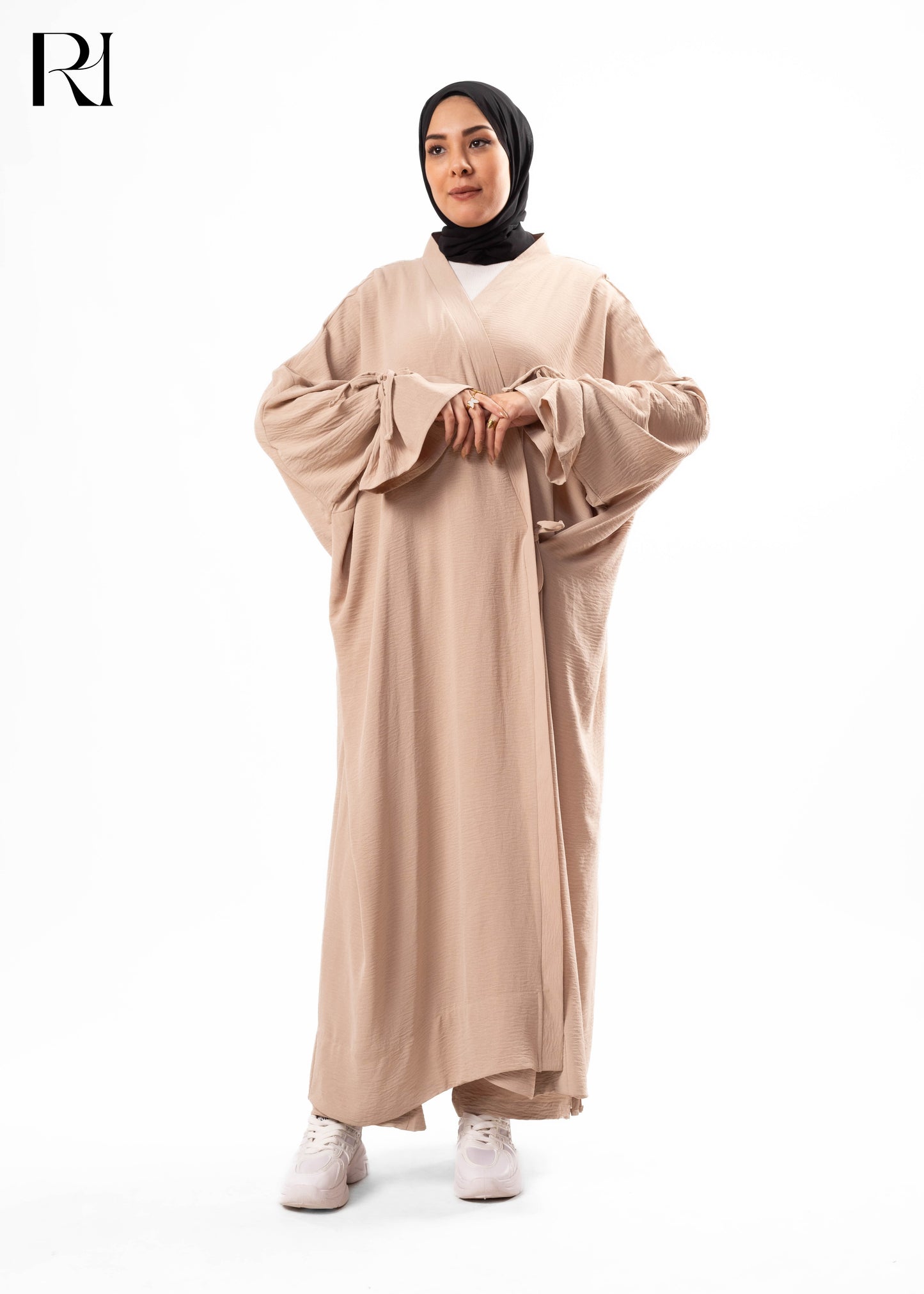 Desert Sand Modest Wrap Abaya
