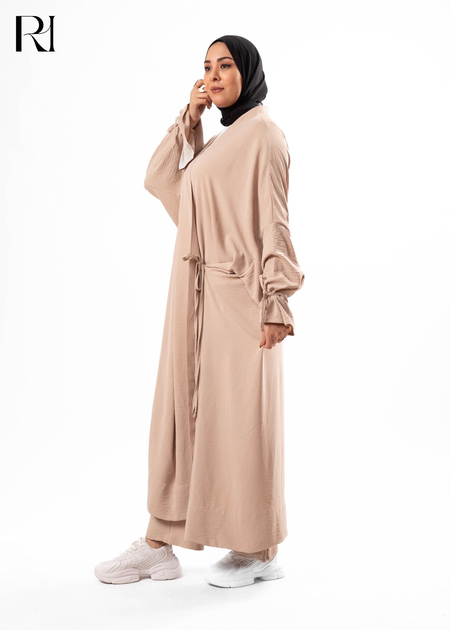 Desert Sand Modest Wrap Abaya