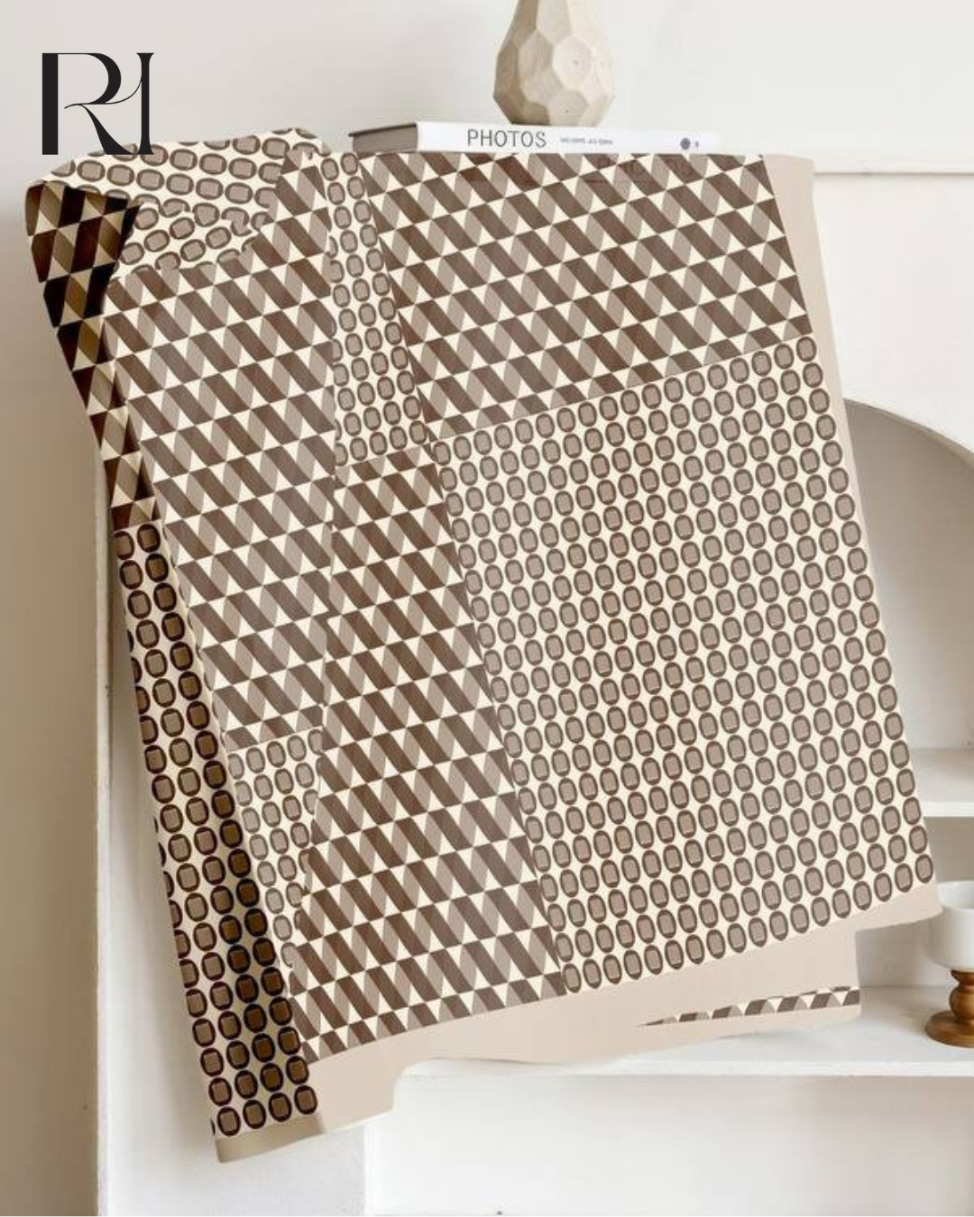 Cappuccino Lattice Chiffon Hijab