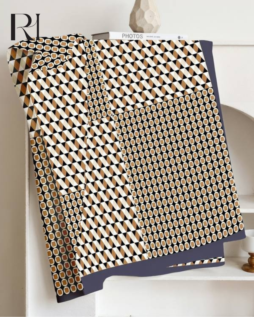 Amber Night Geometry Chiffon Hijab