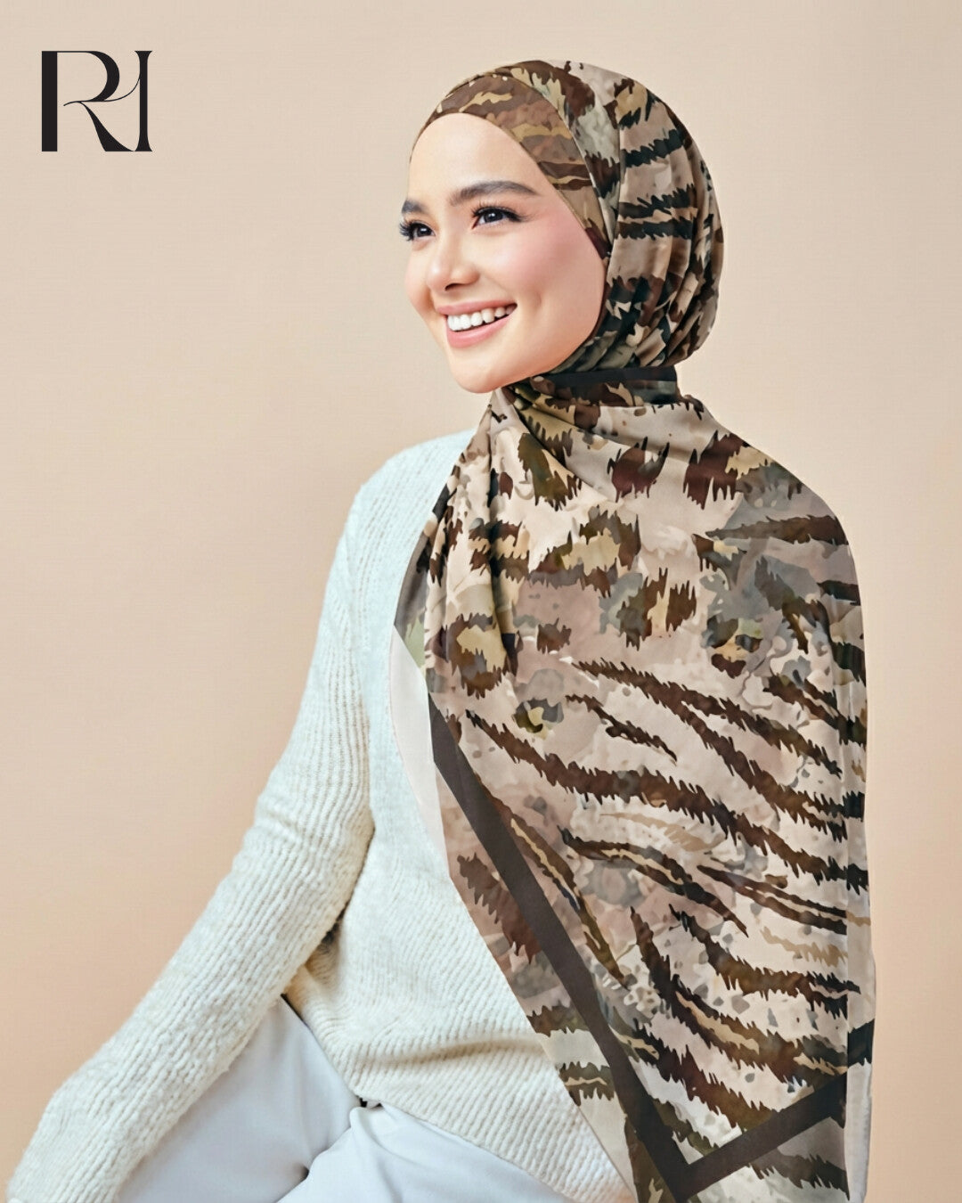 Safayari Printed Chiffon Hijab