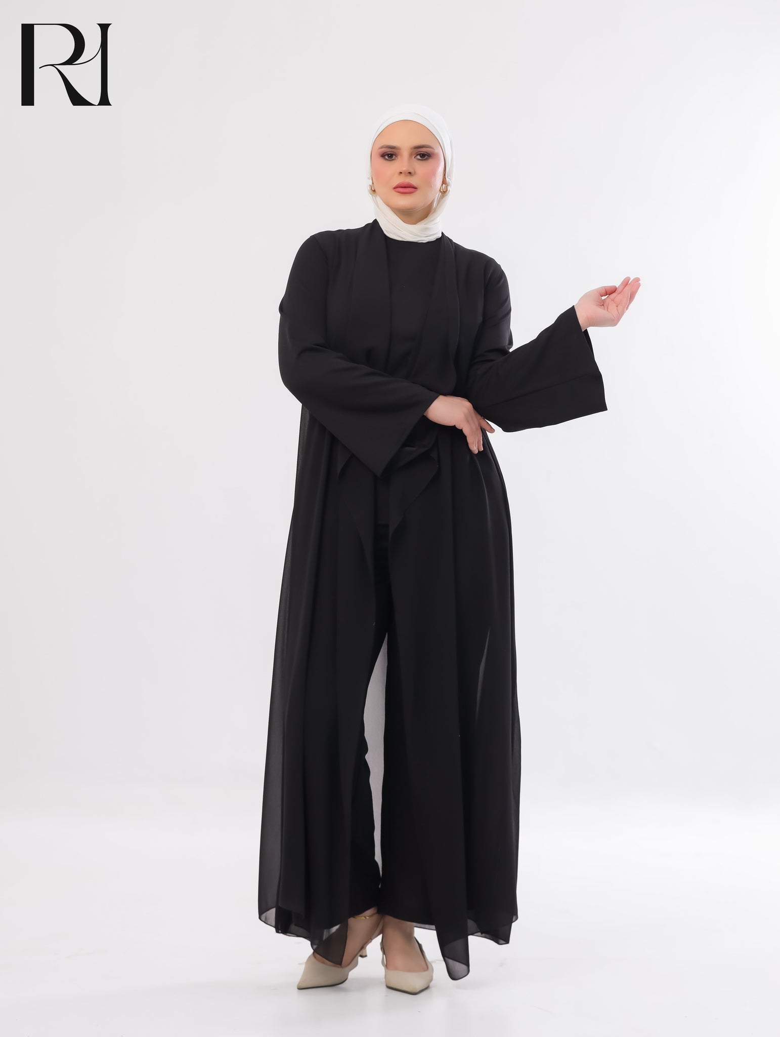 Maria Flow Structured Knit Three-Piece Set – Black
