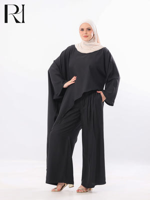 Nadia Flow Two Piece Set – Black